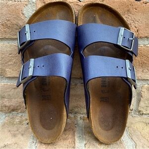 Navy Birkenstock Arizona Sandal 38